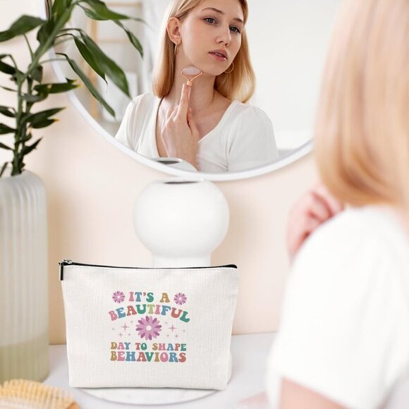 To Shape Behaviors Makeup Bag Behavior Therapist ABA Gifts Behavior Analysis Beh - Picture 6 of 6